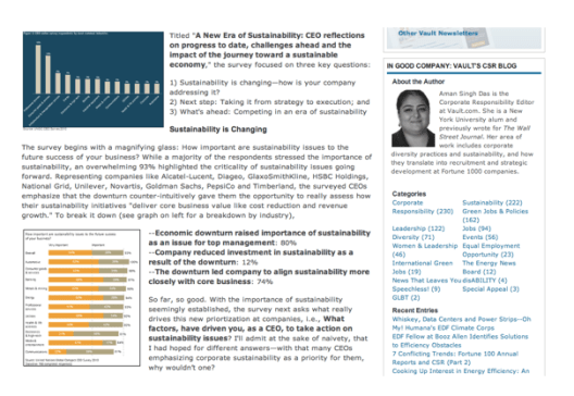 CSR Journalist Aman Singh reports on Accenture's New Era of Sustainability Report